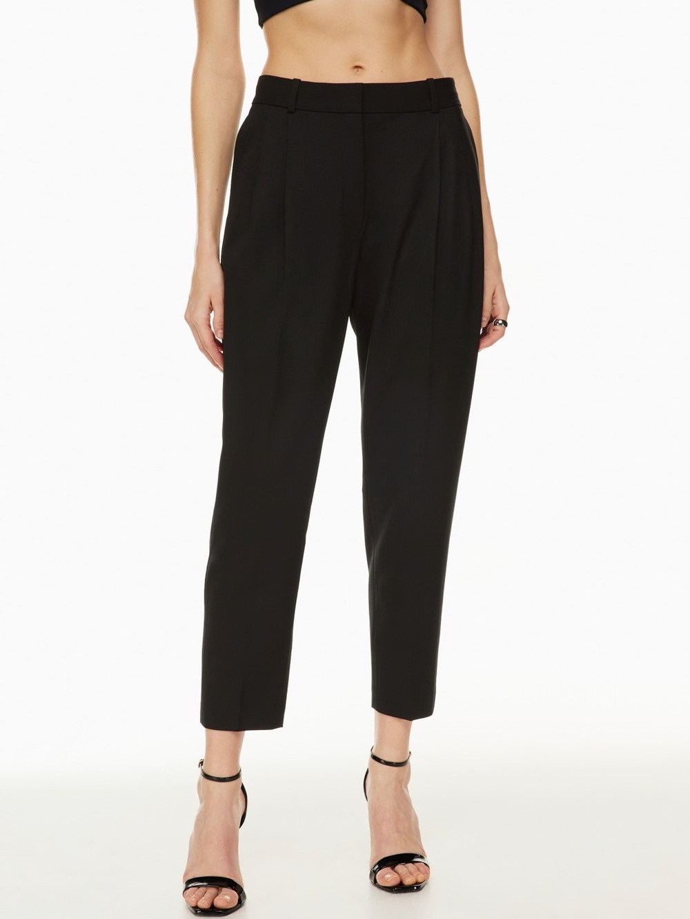 ARITZIA Babaton Vogue Pant Tailored Black Mid-Rise Trousers Women’s Size 4